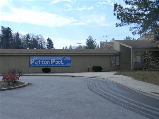 Photo of Patton Pool Sign and Entrance